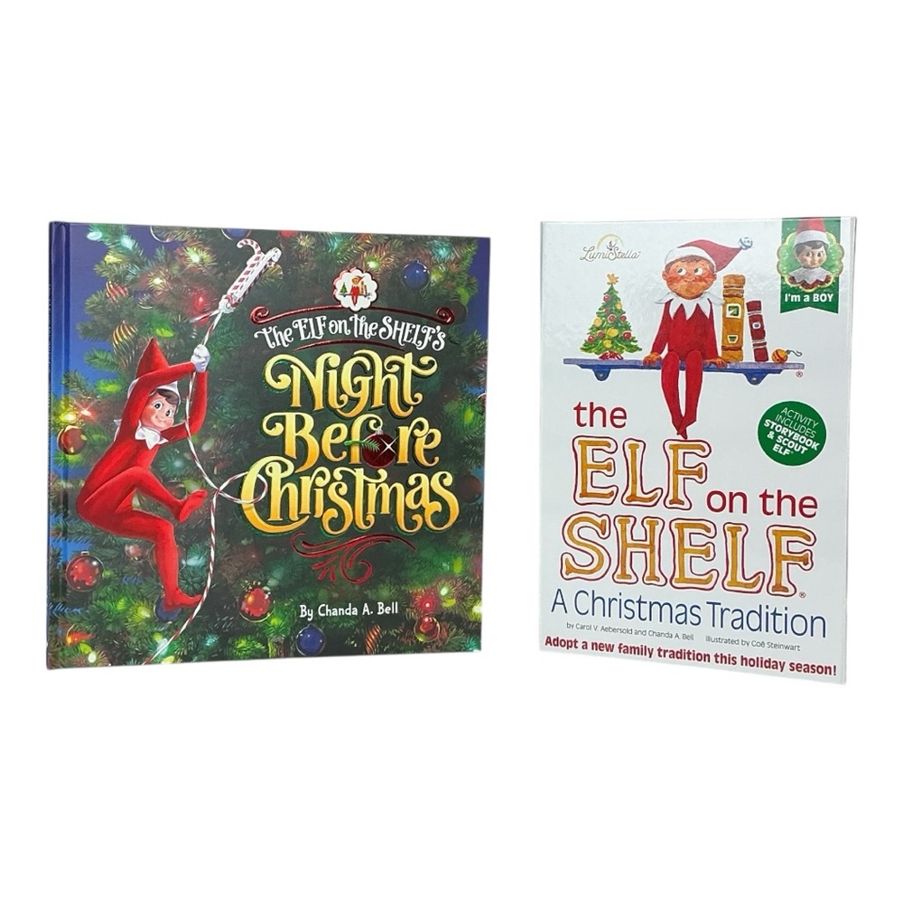 The Elf On The Shelf/Night Before Christmas Book Bundle (Boy)